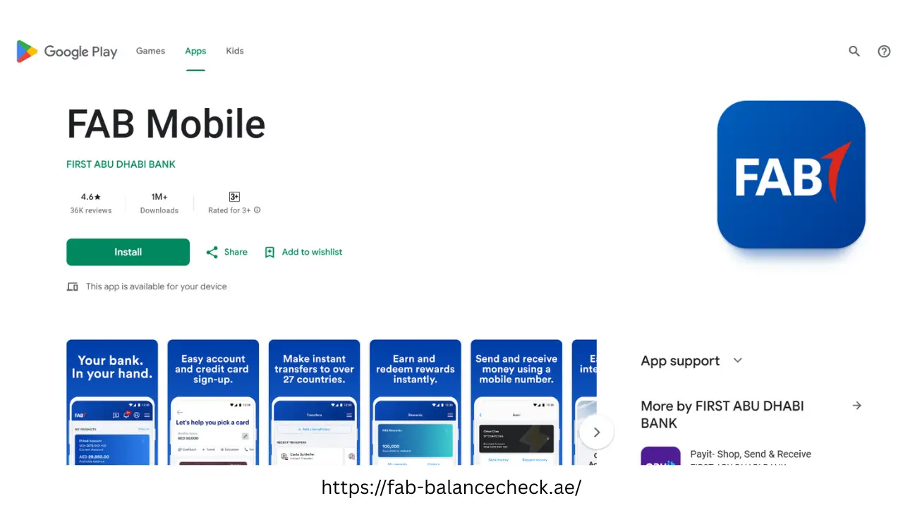 Top Features of First Abu Dhabi Bank App